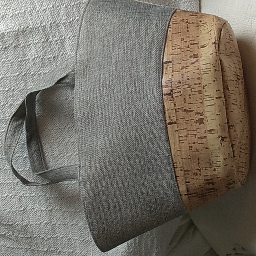 Costco Bag had wine in it. Very cute and brand new. Women's Bag, Gray & Tan